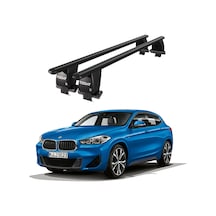Royal Bmw X2 2018 Ve Sonrası Uyumlu Siyah Kilitli Ara Atkı Port Bagaj Tavan Barı