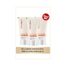 3 Adet Rice & Ginseng Sunscreen Spf50+ Pirinç Özlü Güneş Kremi 50 Ml