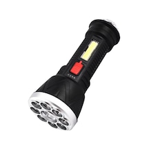 POWERMASTER CL-W09 9+1 LEDLİ + MİNİ DİSKO TOPLU ŞARJLI EL FENERİ Siyah
