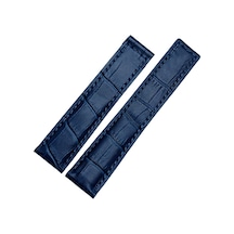 Tag-heuer-carrera-uyumlu-24 X20 - Mavi -deri-saat-kordonu Mavi