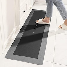 Banyo Paspası Halısı, Süper Emici Zemin Paspası Hızlı Kuruyan İnce Banyo Paspasları Halılar Kau Tek Renk