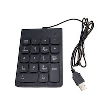 Numerik Keypad 18 Tuşlu Kablolu Numpad Klavye Numara Klavyesi
