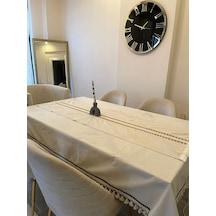 Dnc Home Tekstil Ndchome Ara Dantelli Püsküllü Runner 50 X 150 Krem