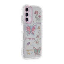 Newface Samsung Uyumlu Galaxy A05s Kılıf Reflexion Desenli Kapak - Desen 8 Şeffaf