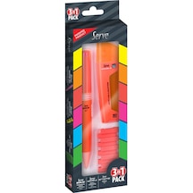 Serve Bold Double Steps 3lü Set Kırmızı N11.666