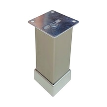 Mobilya Ayağı Kare İnoks 10cm - 4 Adet Gri