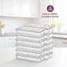 Nora 12'li 1.2 Litre Küçük Boy Açık Gri Saklama Kabı