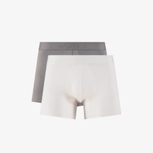 Nautica Erkek Gri Standart Fit 2'li Boxer Düz X15304t Gri