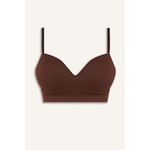 Defacto Kaplı Pedli Balensiz Seamles Kahverengi Bra A8858ax26spbn341 Kahve-bn341