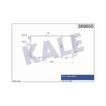 KALE OTO Radyatör 389600 Klima Radyatörü Impreza 00- / 9-2X 04- 670X318X16