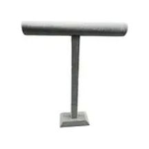 Yerli Üretim Süet Kaplama Gri Renk Uzun 48/41 Cm Kolye -tesbih Sergileme Standı Çok Renkli