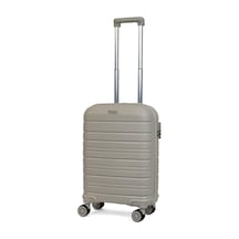 Reymond Luggage Karbon PP Seyahat Valizi Horizon Serisi Kırılmaz Bavul, Bej - Kabin Boy Bej