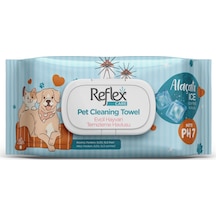 Reflex Care Alaçatı Ice Kokulu Kedi Ve Köpekler İçin Çok Amaçlı Hijyenik Temizleme Mendili 50'li