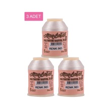 3 Adet Altınbaşak Oya Ve Dantel İpi 20 Gr - Royaleks - No: 903 Çok Renkli