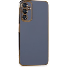 Gld-spt- Newface Samsung Uyumlu Galaxy A05s Kılıf Volet Silikon - Mavi