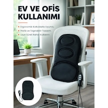 Mey İthalat Ev Ve Araç İçin Masaj Minderi Modlu Isıtmalı Titreşimli Koltuk Masaj Pedi Acı Kahverengi