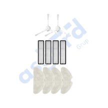 Dreame D10s, D10s Pro, D9 Max Gen2 Uyumlu 2 Yan Fırça 4 Filtre 4 Mop Pkt-iasgf0000185