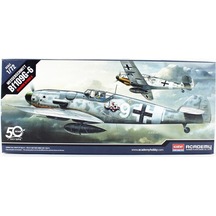 Academy 12467 1/72 Ölçek, Messerschmitt Bf 109 G-6 Savaş Uçağı, Plastik Model Kiti-48824