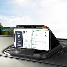 Masaüstü Araç Telefonu Tutucu Kaymaz Destek Karbon Fiber Ön Panel Montajlı Ayarlanabilir Stand