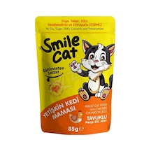 3 Adet Smile Cat Pouch Kedi Tavuklu 85 Gr