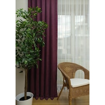 Evdepo Home Mürdüm Fon Perde Tek Kanat (539799897) Mürdüm