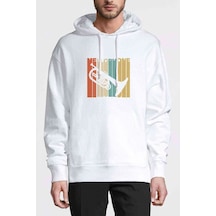 Silhouette Mellophone Vintage Style Baskılı Beyaz Erkek Sweat (534802992)