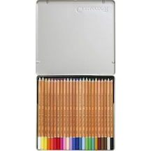 Fine Art Pastel Boya Kalemi 24 Renk Metal Kutu 470 24 Çok Renkli