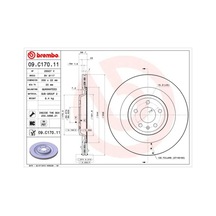 Fren Dıskı X1 Audı A6 4g2 . A8 4h Rr Brembo 09.c170.11-4h0615601f