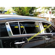 Kıa Sportage 2011-2013 Krom Kapı Direği Aksesuarı 6 Parça P.Çelik