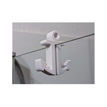 Banyo Duş Camı Askısı Bornoz Havlu Askısı Beyaz