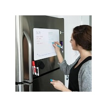 Mıknatıslı Manyetik Magnet Beyaz Tahta 34cm X 49cm Katlanabilir Silinebilir Yazı Tahtası + Kalem Genel