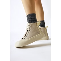 Celinn Bej Lastikli Bağcıklı Spor Bot 001