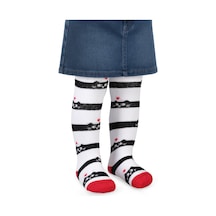 Civil Baby Cat 6-18 Ay Bebek Kız Külotlu Çorap - Beyaz