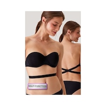 Pierre Cardin Pisa Push-up Straplez Sütyen 6027 Siyah