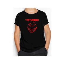 Zepplin Giyim Disturbed Logo Essential Siyah Çocuk Tişört Siyah