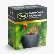 Akzer Bamya Çiçekli Alıç Yapraklı Bitki Süzen Poşet Çay 60 x 2 G