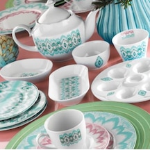 Kütahya Porselen Leonberg 41 Parça 10507 Desen Kahvaltı Takımı Çok Renkli