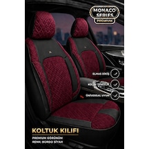Mercedes Glb 2019+ Uyumlu Monaco Serisi Eviza Deri Detaylı Bordo Koltuk Kılıfı
