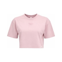 Reebok Sally Tee Pudra Kadın Kısa Kol T-shirt 000000000102690243 Pembe