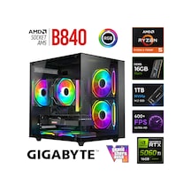 Xaser Monark X50 R5 7500F 16 GB 1 TB M.2 Nvme SSD 16 GB RTX5060 Ti Free Dos Masaüstü Oyuncu Bilgisayarı