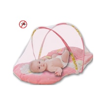 Katlanabilir Bebek Cibinlik Sineklik Seti, 92 cm - Pembe