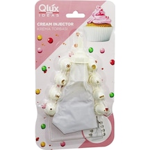 Qlux L-00172 Avantage 10pcs Krema Torbası - Süsleme Başlık Seti 1-beyaz Torba - 9-krem Beyazı Çok Renkli