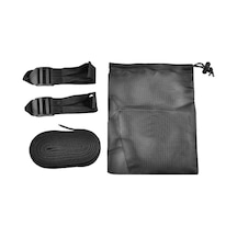 6 Metre Uzunlukta Kamp Çadırı Kayışı - Siyah Polyester, Taşıma Çantası Dahil Siyah Siyah