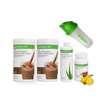 Set 2 Adet Çikolata Shake 1 Ad. Aloevera 1 Ad. Limon Çay 50 Gr Ve Shaker