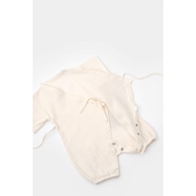 BabyCosy Organik Müslin Kruvaze Kısa Kollu Tulum Csym7000 001