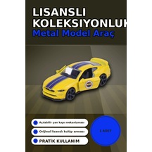 1 Adet Sarı-lacivert 1:64 Die-cast Metal Model Araba 7.5 Cm Fenerbahçe Koleksiyon Bx-313390