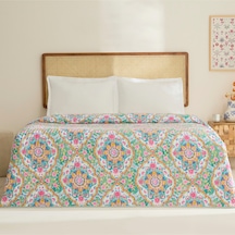 Karaca Home Luna Çok Amaçlı Çift Kişilik Yatak Örtüsü Multicolor Çok Renkli