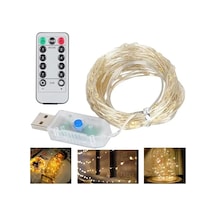 Hubrendy Sh Powermaster Pm-37723 Usb Girişli Uzaktan Kumandalı 30 Metre 8 Modlu Günışığı Dekoratif Y