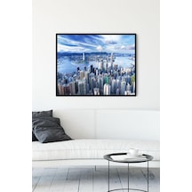 Pster11258 Hong Kong Manzara Çerçeveli Tablo 40x50cm 7/8 Yaş
