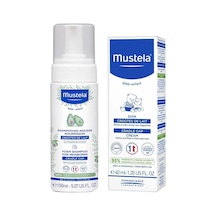 Mustela Konak Önleyici Yenidoğan Köpük Şampuanı 150 Ml + Saç Pullanma Karşıtı Krem 40 Ml